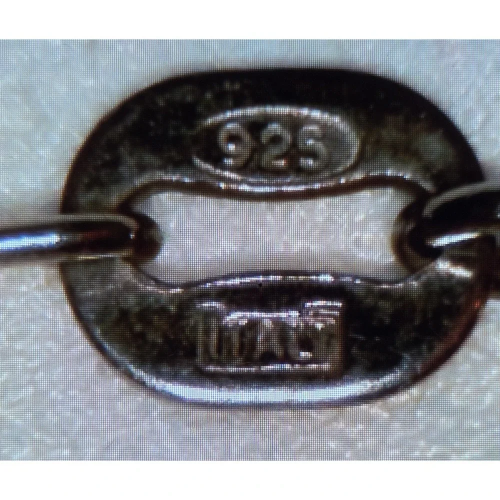 Vintage Sterling‎ Silver & Black Onyx Pendant / Brooch 18